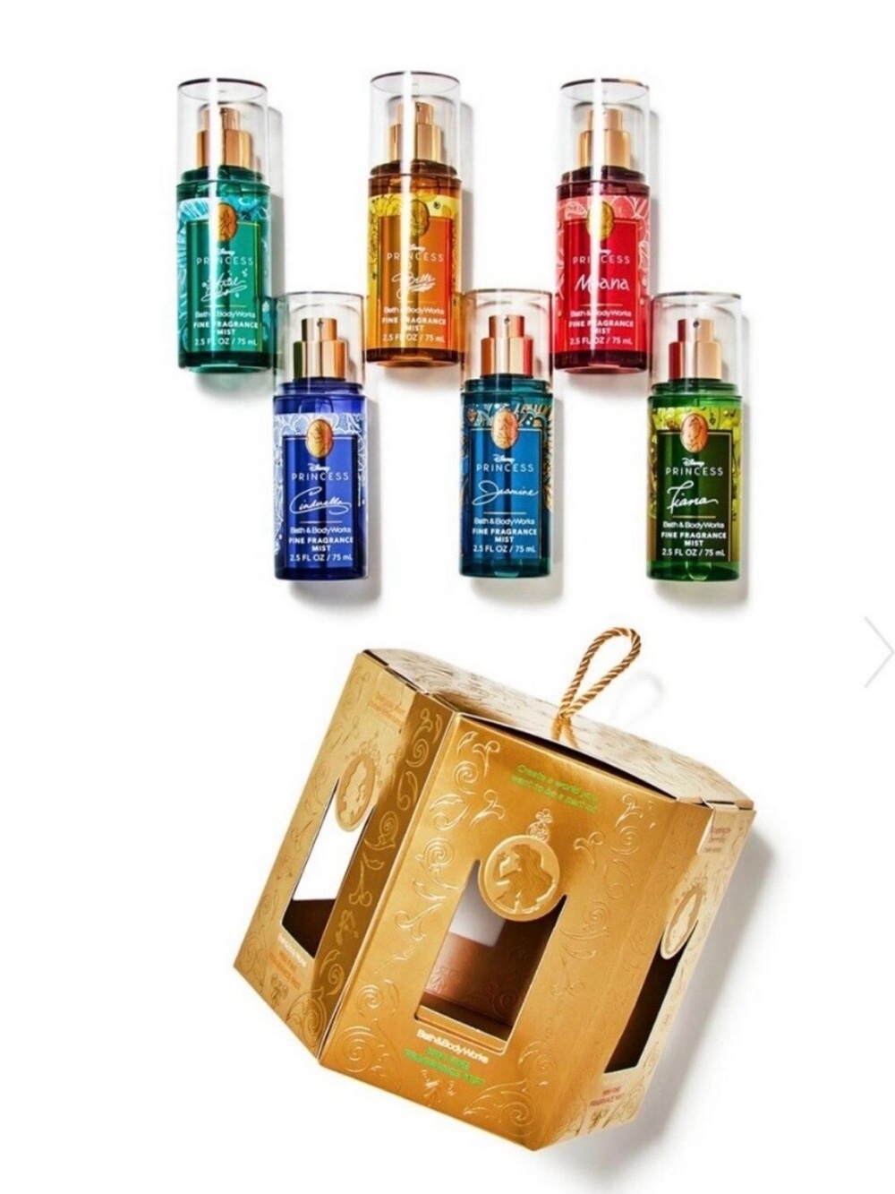 Bath and Body works Disney Princess mini sprays